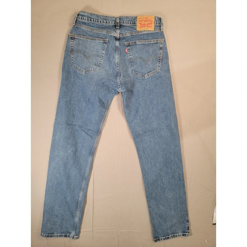 Levi's 505 Regular Fit Jeans Mens 32x32 Blue Straight Leg Stretch Denim Pants